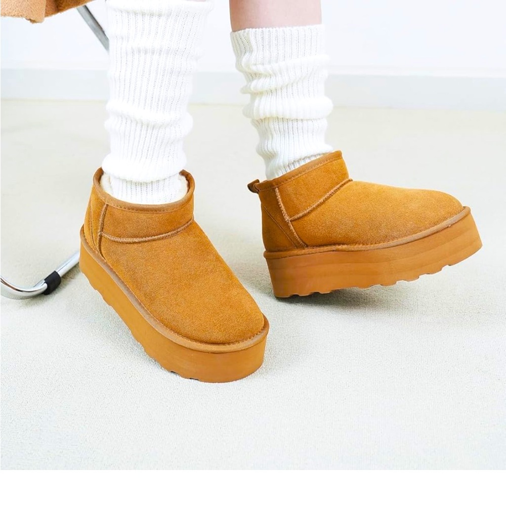 Chestnut Ankle Winter Boots